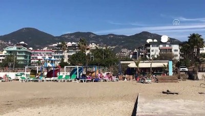 gunesli hava - Alanya'da şubat ayında deniz keyfi - ANTALYA Videosu