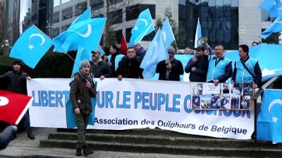 Belçika'da Doğu Türkistan protestosu - BRÜKSEL