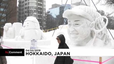 ziyaretciler - Japonya'daki Sapporo Kar Festivali'nden muhteşem görüntüler  Videosu