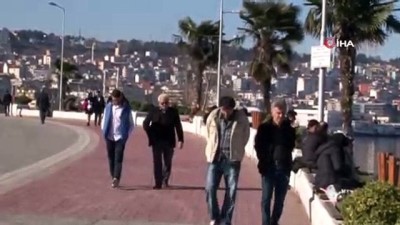 yagmurlu -  Şubat ayında Samsun 18 dereceyi gördü Videosu