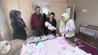 torun sevgisi -  Binali Yıldırım’ın eşi Semiha Yıldırım beşiz bebekleri olan Ödemiş ailesini ziyaret etti Videosu