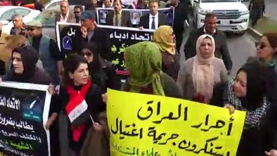 silahli saldiri - Irak'ta 'Humeyni'yi eleştiren romancının öldürülmesi' protesto edildi - BAĞDAT Videosu
