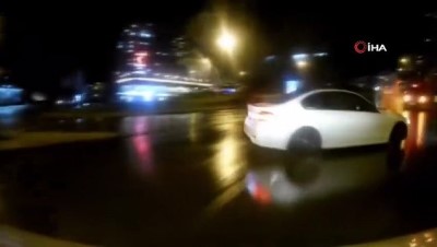 luks otomobil -  İstanbul’da lüks otomobille “drift” terörü kamerada  Videosu