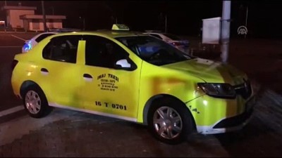 baros - Kadın yolcunun çaldığı taksiyle kaçmaya çalıştığı iddiası - BURSA/YALOVA  Videosu