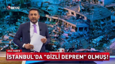 İstanbul'da gizli deprem olmuş
