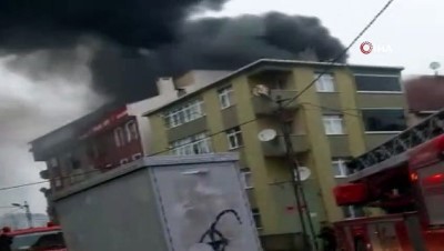 tekstil atolyesi -  Sancaktepe'de tekstil atölyesi alev alev yandı  Videosu