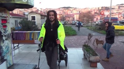  8 aydır yollarda...Yürüyerek dünyayı geziyor 