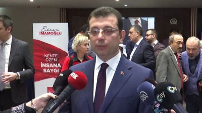 kadin muhabir - CHP'nin İstanbul Büyükşehir Belediye Başkan Adayı İmamoğlu - İSTANBUL  Videosu