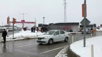 halk otobusu - Malatya'da iki otobüs çarpıştı: 10 yaralı  Videosu