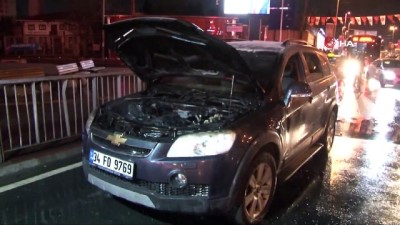 jeep -  Mecidiyeköy’de lüks cip alev alev yandı Videosu