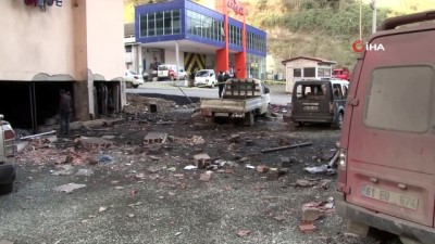 kalorifer kazani -  Trabzon’da patlamanın boyutu gün ağarınca ortaya çıktı  Videosu