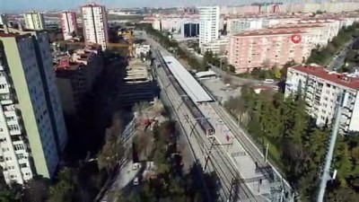 banliyo tren hatti -  Yarın açılacak olan Halkalı-Gebze banliyö hattındaki test sürüşleri havadan görüntülendi  Videosu