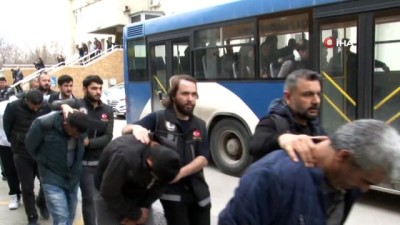 suc orgutu -  'Kale' operasyonu zanlıları adliyeye sevk edildi  Videosu