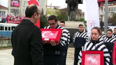 guzergah - Çanakkale'den alınan emanetler Bursalı atletlere teslim edildi - BURSA Videosu