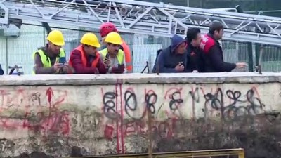 insaat alani - Metro vagonu yer altı park alanı inşaatında göçük (5) - İZMİR  Videosu