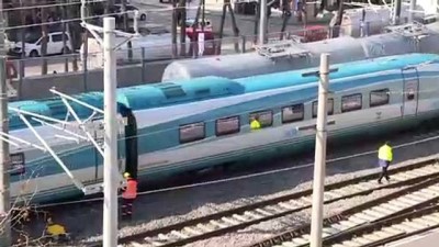 kabil - Ankara'da akaryakıt yüklü trenin raydan çıkması (5)  Videosu