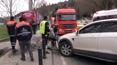 trafik yogunlugu -  Eyüpsultan’da kaza yapan sürücü olay yerinden kaçtı  Videosu