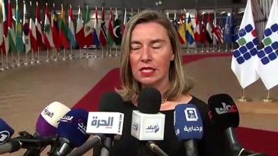 konferans - Mogherini: 'Türkiye'deki Suriyeliler için 1,5 milyar avroyu aktaracağız' - BRÜKSEL Videosu