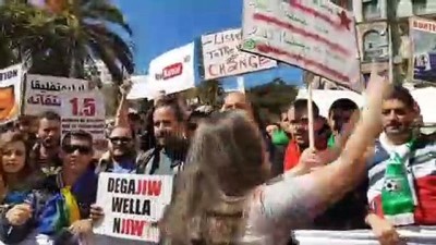 protesto - Buteflika karşıtı gösteriler sürüyor (2) - CEZAYİR Videosu