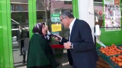 florya -  Murat Aydın’dan yaşlı adamın sorusuna, “Tayyip Erdoğan’ın partisindenim” açıklaması  Videosu
