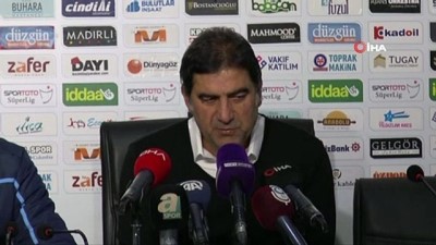 BB Erzurumspor - Trabzonspor maçının ardından