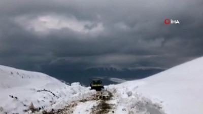 karla mucadele -  Siirt'te kar yağışı nedeniyle köylere ulaşım sağlanamıyor  Videosu