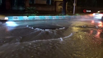 sebeke suyu -  Kahramanmaraş'ta şebeke suyu hattı patladı  Videosu