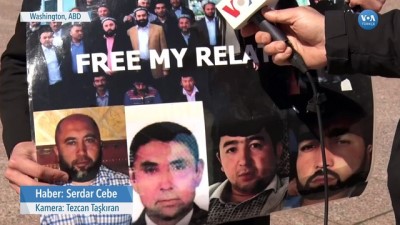 protesto - Uygur Türkleri Beyaz Saray Önünde Çin'i Protesto Etti  Videosu