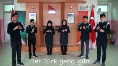 engelli ogrenciler - İşitme engelli öğrencilerden Çanakkale şehitleri için duygulandıran klip - ELAZIĞ Videosu