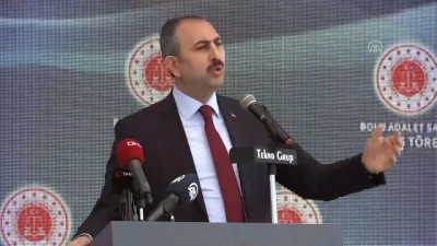 Adalet Bakanı Gül: 'Yapılan yeniliklerden biri de, 1 Ocak tarihinden itibaren başlayan elektronik tebligat uygulamasıdır' - BOLU 