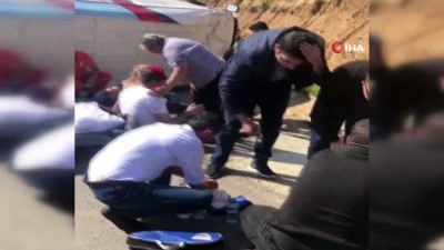 temel atma toreni -  Adana’da seçim midibüsü devrildi: 15 yaralı  Videosu