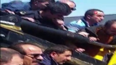 istinat duvari -  İstinat duvarı çöktü: 4 işçi yaralandı  Videosu