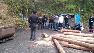 mahsur kaldi -  Maden ocağında göçük: 1 işçi mahsur  Videosu