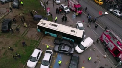  Beyazıt'taki kazada özel halk otobüsü sürücüsü Yüksel Kostuk 'birden fazla kişinin yaralanmasına sebebiyet verme' suçundan tutuklanması istemiyle nöbetçi mahkemeye sevk edildi. 