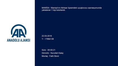 Manisa'da uyuşturucu operasyonu