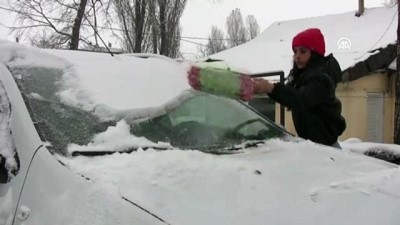 kar kalinligi - Kar yağışı etkili oldu - KARS  Videosu