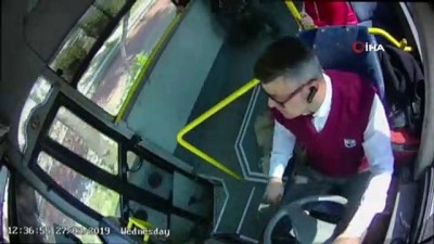 yolcu tasimaciligi -  Halk otobüsü bu defa hayvan hastanesinin acil servisine direksiyon kırdı  Videosu