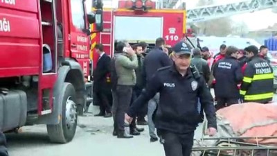 iskit - İskitler Ata Sanayi Sitesi'nde 3 katlı metruk binada yangın : 5 ölü 11 yaralı (5) - ANKARA  Videosu