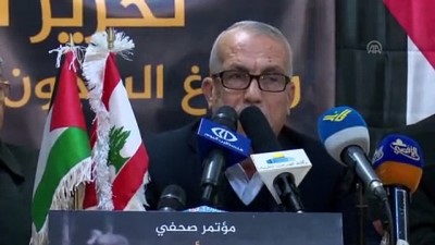 Lübnan'da İsrail hapishanelerindeki Filistinlilerle dayanışma konferansı - BEYRUT