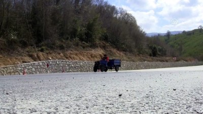 sahil yolu - Batı Karadeniz sahil yolu tekrar trafiğe açıldı - DÜZCE Videosu