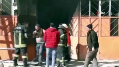  Çorum'da depo yangını