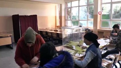 belediye meclis uyesi -  77 yaşındaki Nadire Teyze oy kullanmaya koltuk değneğiyle gitti  Videosu