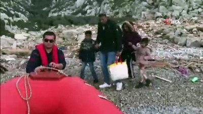 sahil guvenlik -  Mahsur kalan mülteciler böyle kurtarıldı  Videosu