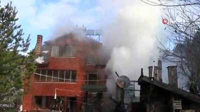  3 katlı pansiyon yangın sonrası kullanılamaz hale geldi 