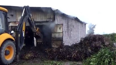 Hatay'da fabrika yangını 