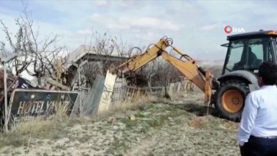 kacak yapi -  Kapadokya’da kaçak yapı yıkımları devam ediyor  Videosu