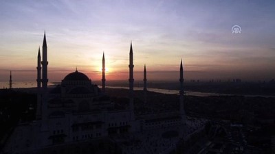 Çamlıca Camisi'nde gün batımı - İSTANBUL