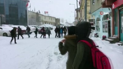 yasam sartlari -  Karlıova'da kar ve tipi etkili oldu, okullar tatil edildi  Videosu