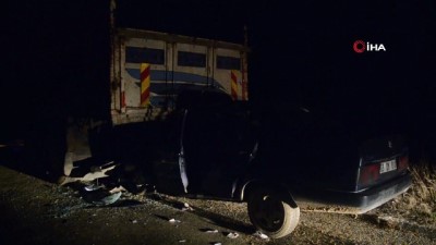 karahisar -  Şuhut’ta trafik kazası: 1 ölü 1 yaralı  Videosu