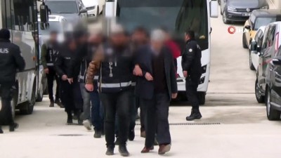mermi -  Tefeci operasyonunda gözaltına alınan 12 şüpheli adliyeye sevk edildi  Videosu